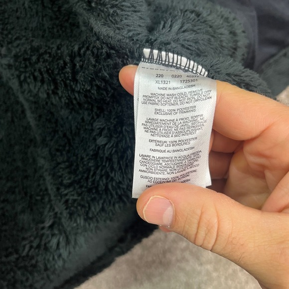 Columbia Men's Black Jacket XL Full Zip Fleece Faux Fur Casual Athletic Wear EUC - Picture 7 of 11